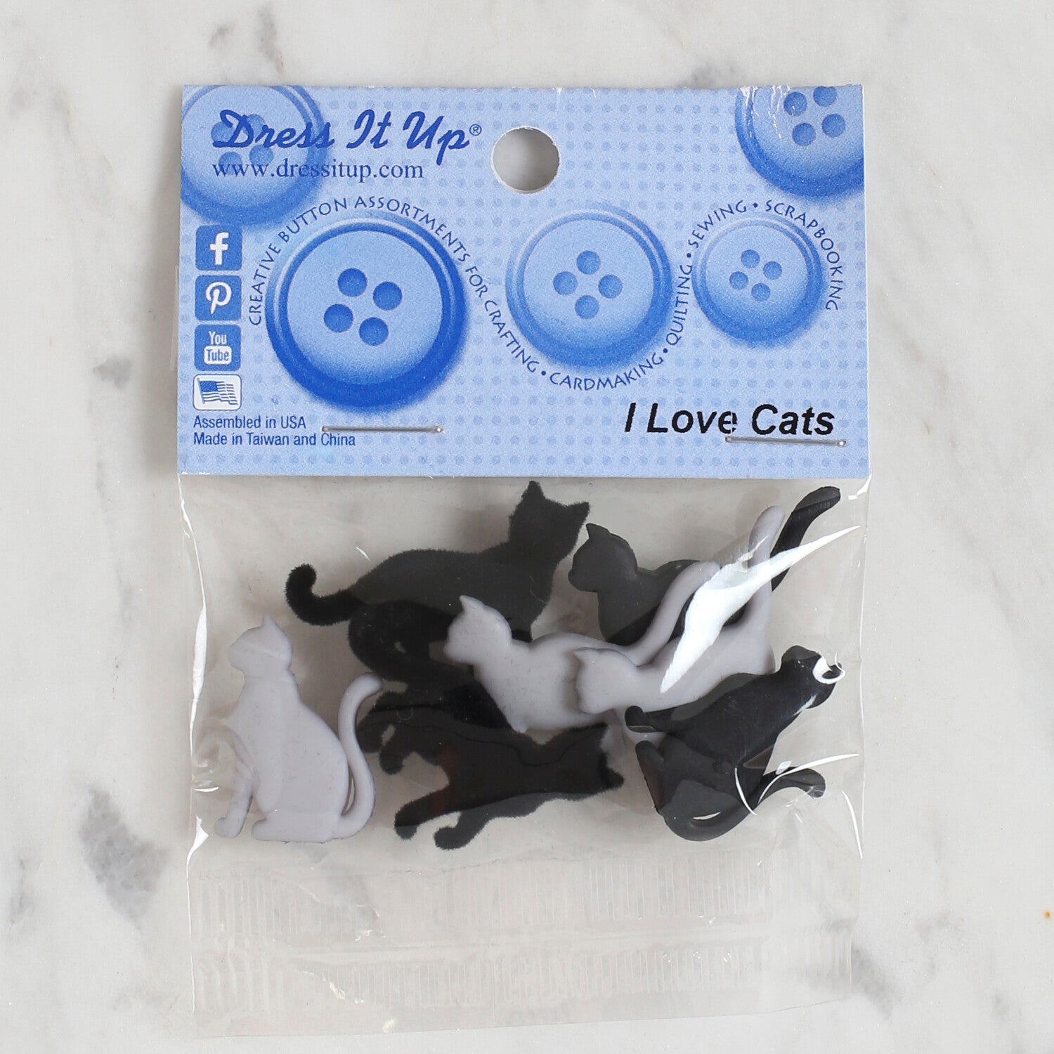 Dress It Up Kedi Dekoratif Düğme- 9351